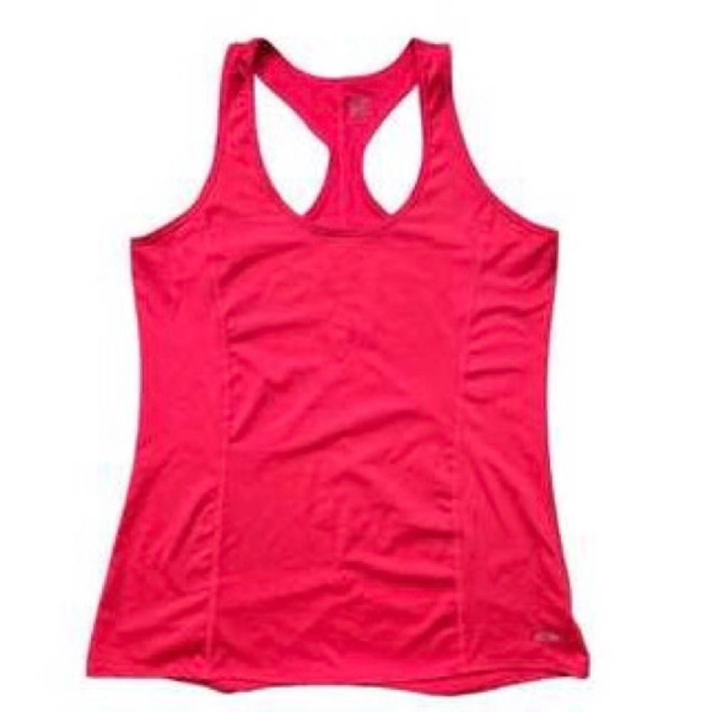 Champion C9 Women's DuoDry Racerback Sports Tank Top Bright Pink Orange Large L - Picture 2 of 9